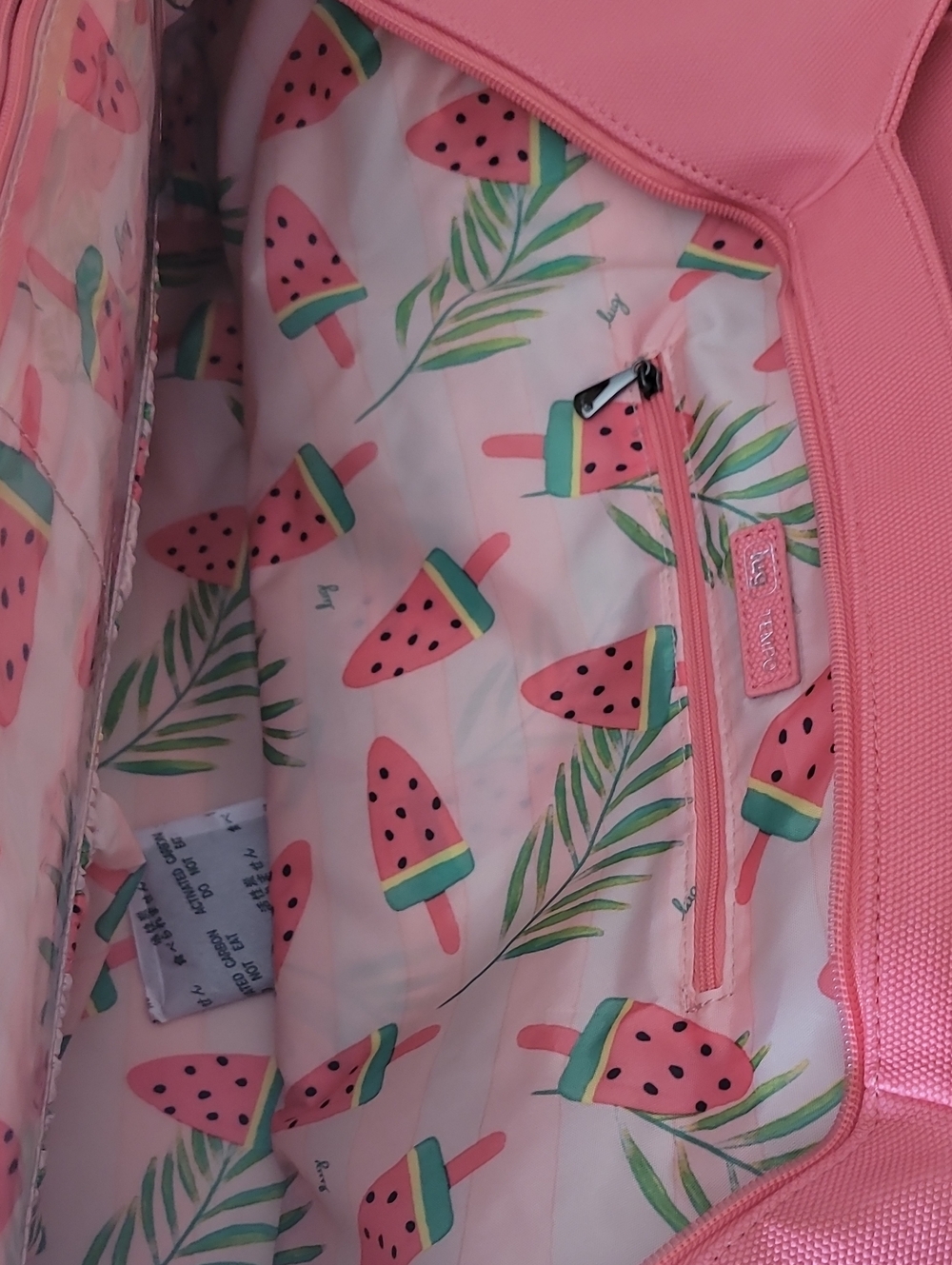 Lug Tempo Matte Luxe VL Tote Bag in Watermelon Icepop - Picture 5 of 8